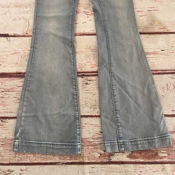 American Eagle Outfitters Super Stretch Flare Jeans Women's Size 0 Long - Picture 4 of 15